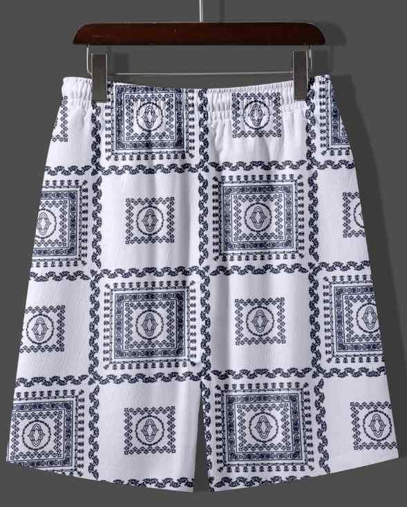 Men's Casual Summer 3D Print Co-Ord Set – Slim Fit Shirt & Shorts Two Piece Outfit