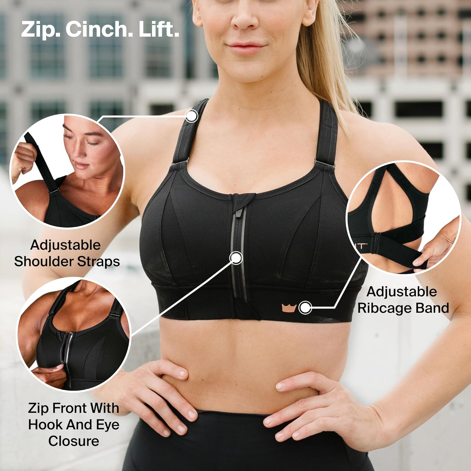 Ultimate Sports Bra for Women, High Impact Sports Bra