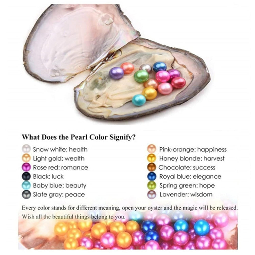 Freshwater Shell Canned Oyster Ocean Love Real Pearl Necklace Set