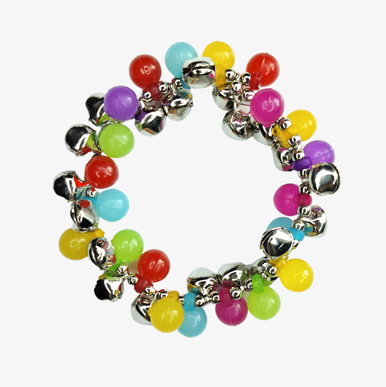 NeoLux Multi Colour Jingle Beads Bracelet - Vibrant and Playful Jewelry Piece