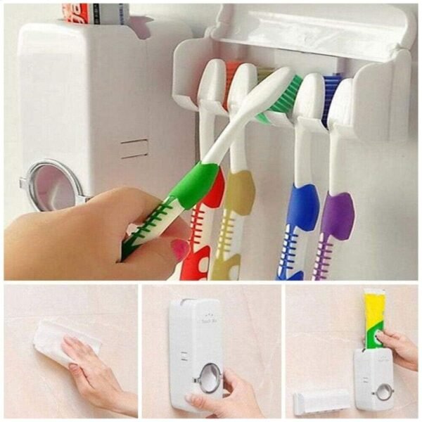 Lexazo Toothpaste Dispenser with Holder - Image 3