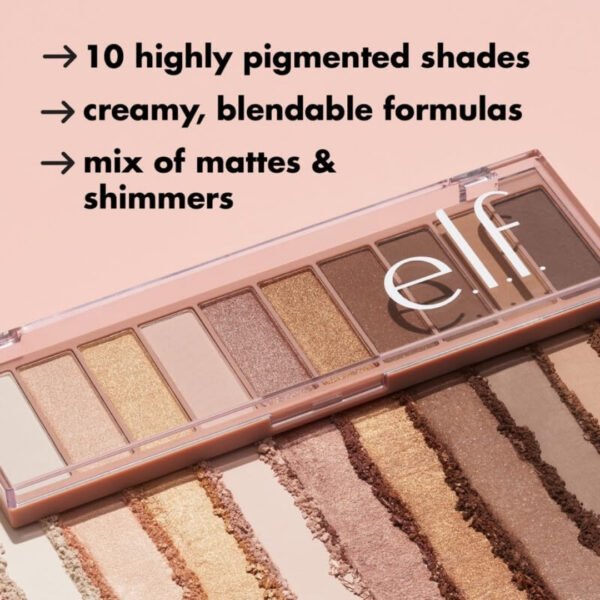 e.l.f. Perfect 10 Eyeshadow Palette | Nude Rose Gold | Vegan & Cruelty-Free - Image 4