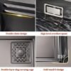 ARQUIN Kitchen Sink with Waterfall & Faucet - Nano Coated Stainless Steel - Image 5