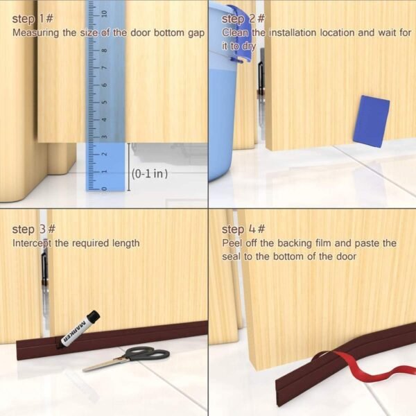 Window Shield Door Seal | Waterproof, Soundproof Draft Stopper & Insect Barrier - Image 6