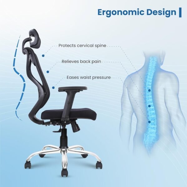 Vergo High-Back Ergonomic Office Chair - Image 2