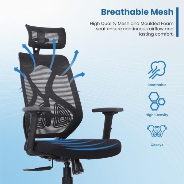 Vergo High-Back Ergonomic Office Chair - Image 3