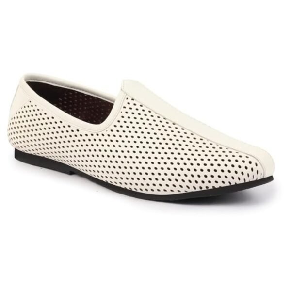 FAUSTO Men's Laser Cut Ethnic Jalsa Jutti