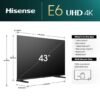 Hisense 43-inch E6N Series 4K Ultra HD Smart LED Google TV - Image 4