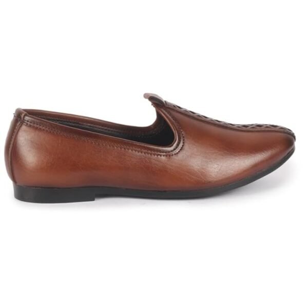 FAUSTO Men’s Tan Traditional Shoes - Image 6