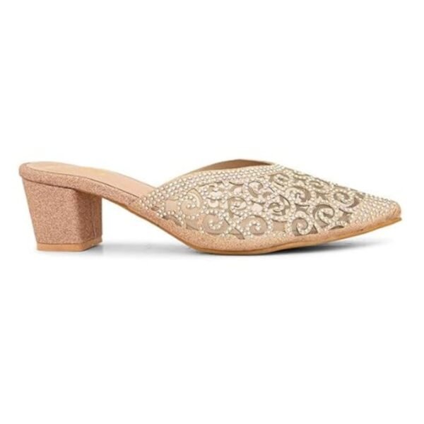 XE Looks Comfortable Trendy Women’s Golden Sandals - Image 6