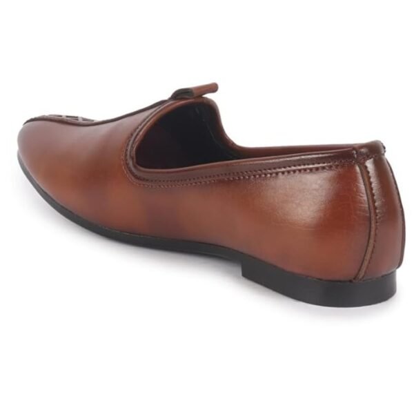 FAUSTO Men’s Tan Traditional Shoes - Image 7