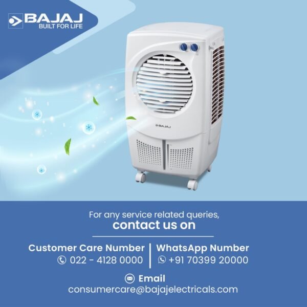 Bajaj PX25 Torque Personal Air Cooler 24L For Home | Cooler For Room | Inverter Compatible - Image 4