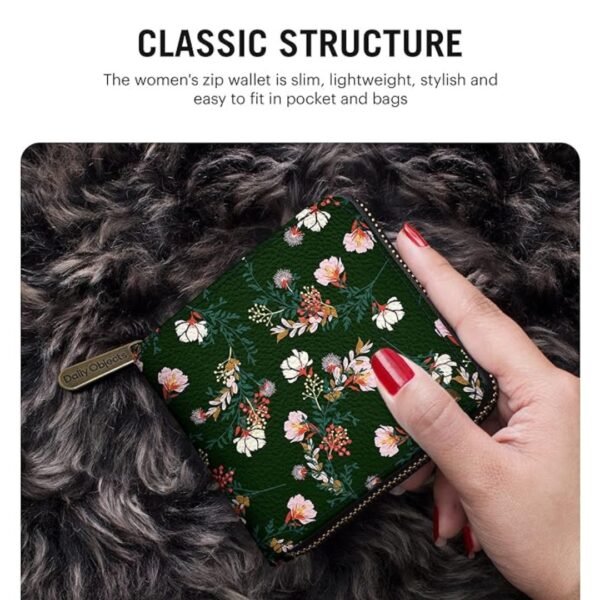 DailyObjects Women's Zip Wallet | Made with Vegan Leather Material | Carefully Handcrafted | Holds up to 8 Cards - Image 5