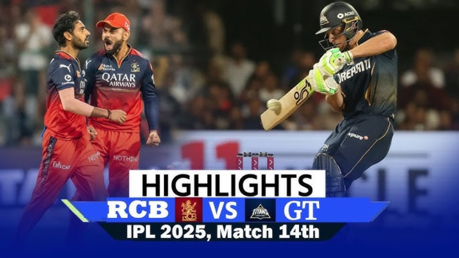 RCB vs GT Match Highlights